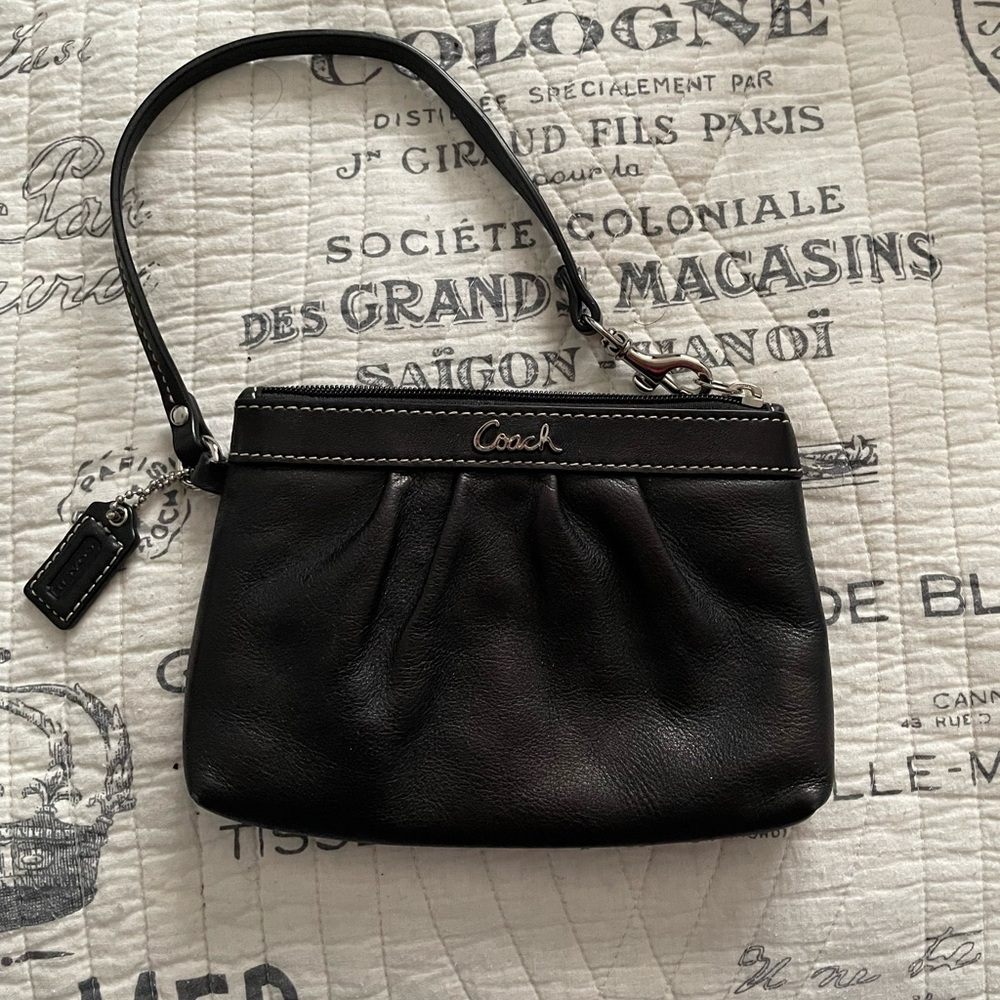Coach Black Wristlet